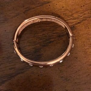 Rose gold plated crystal bracelet